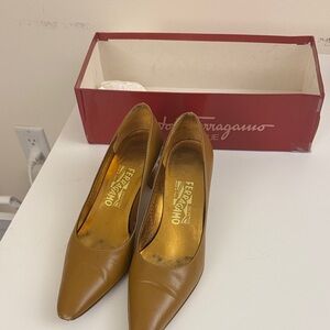 Salvatore Ferragamo Women's Tan Heels